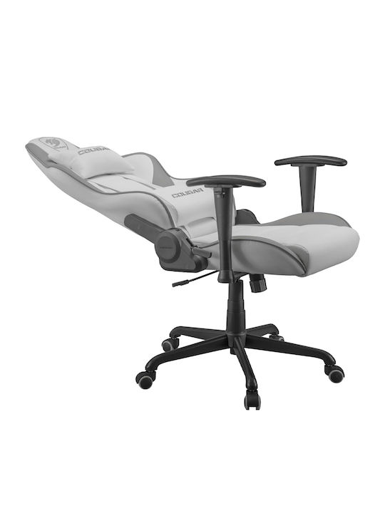 Cougar Armor Elite Artificial Leather Gaming Chair with Adjustable Arms White