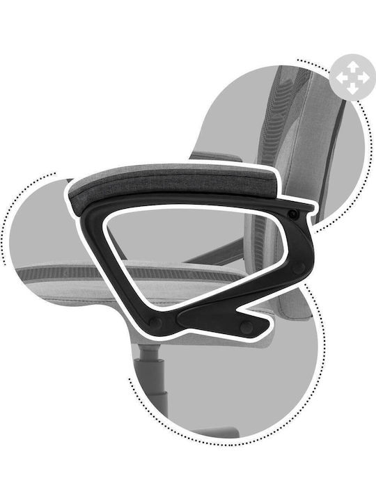 Huzaro Ranger 1.0 Καρέκλα Gaming Δερματίνης Gray Mesh