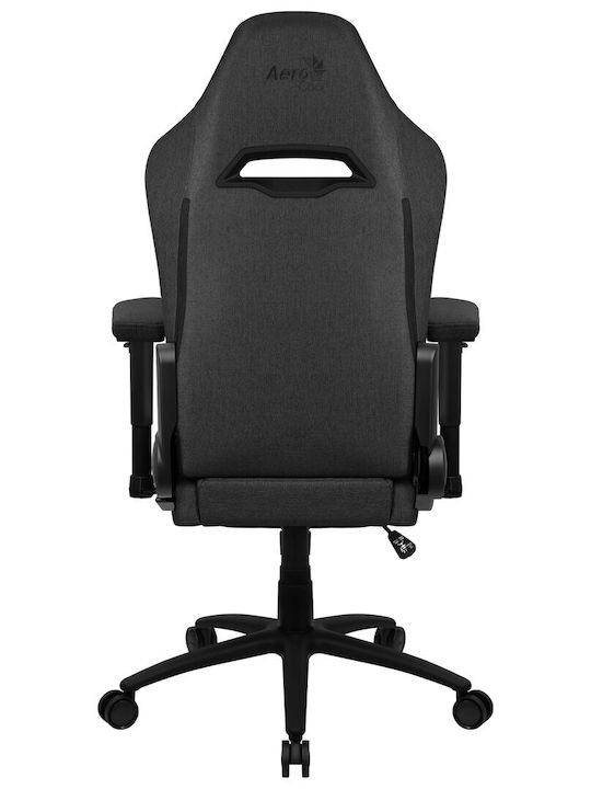 Aerocool Royal AeroWeave Υφασμάτινη Καρέκλα Gaming με Ρυθμιζόμενα Μπράτσα και Υποπόδιο Ash Black
