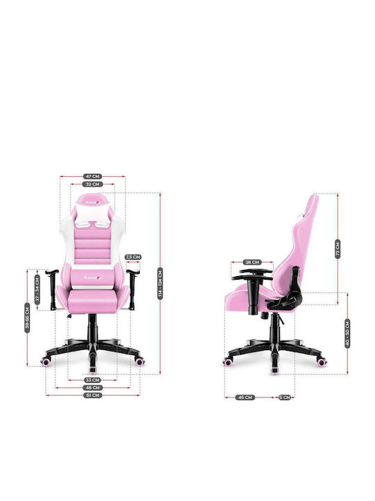 Huzaro Ranger 6.0 Child Artificial Leather Gaming Chair with Adjustable Arms Pink