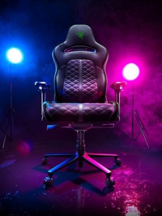 Razer Enki Artificial Leather Gaming Chair with Adjustable Arms Black/Green