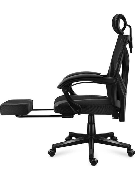 Huzaro Combat 5.0 Artificial Leather Gaming Chair with Footrest Black