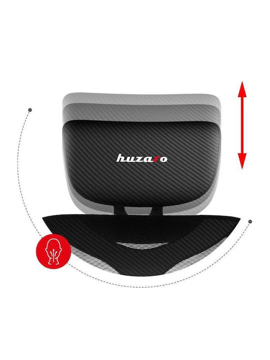 Huzaro HZ-COMBAT-8.0-CARBON Καρέκλα Gaming Δερματίνης με Ρυθμιζόμενα Μπράτσα Μαύρη