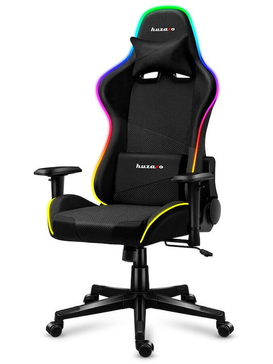 Huzaro Force 6.2 Mesh Fabric Gaming Chair with Adjustable Armrests and RGB Lighting Black