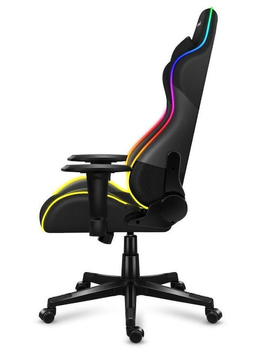 Huzaro Force 6.2 Mesh Fabric Gaming Chair with Adjustable Armrests and RGB Lighting Black