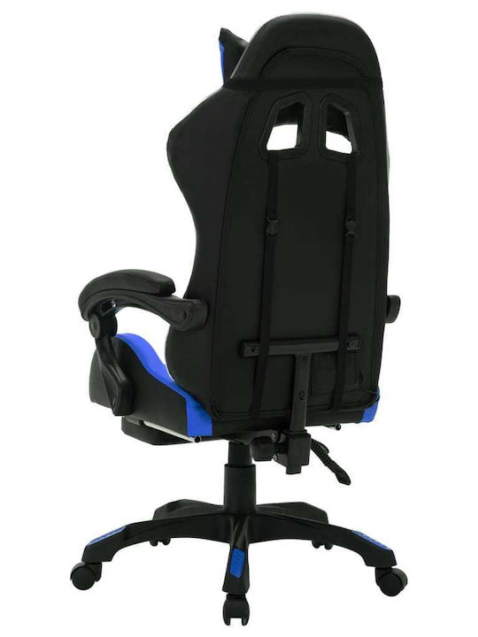 vidaXL 288006 Gaming Chair with RGB Lighting and Footrest Black/Blue