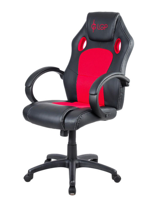 Lamtech LGP Kronos Καρέκλα Gaming Δερματίνης Κόκκινη