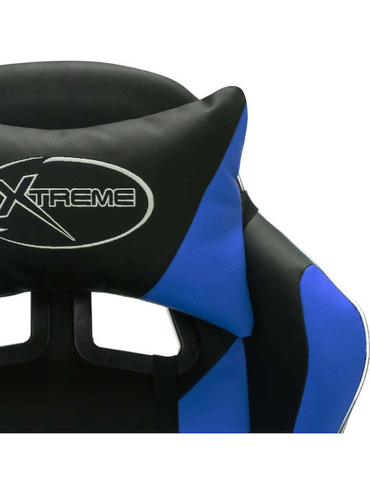 vidaXL 287996 Καρέκλα Gaming Δερματίνης με RGB Φωτισμό Black/Blue