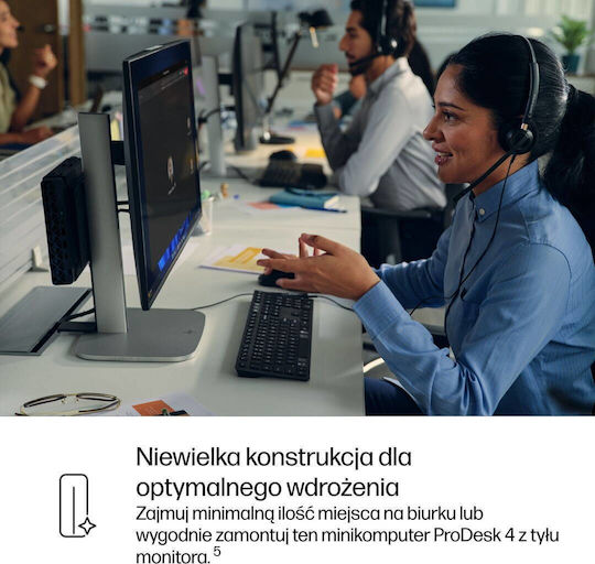 HP ProDesk 4 Mini G1i PC (Core Ultra 7 265T/16GB DDR5/1TB SSD/W11 Pro)