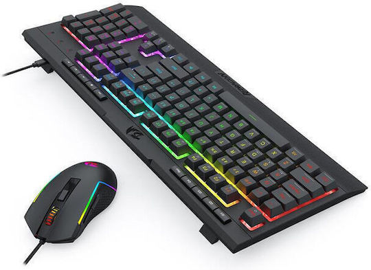 Redragon S151 Set Gaming Tastatur mit RGB-Beleuchtung & Maus (Englisch US)