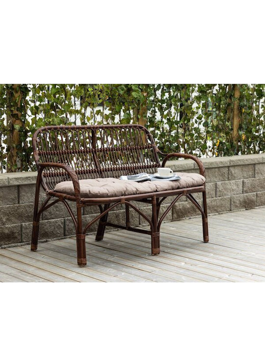 Dallas 5200 Canapea Cu Două Locuri De Exterior Din Rattan Cu Perne 129x62x93cm