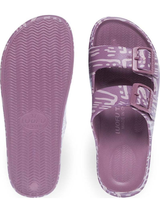 Șlapi În Stil Sandale Violet