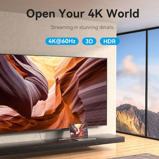 Vention TQDHB USB-C Докинг станция с HDMI 4K PD Сребрист