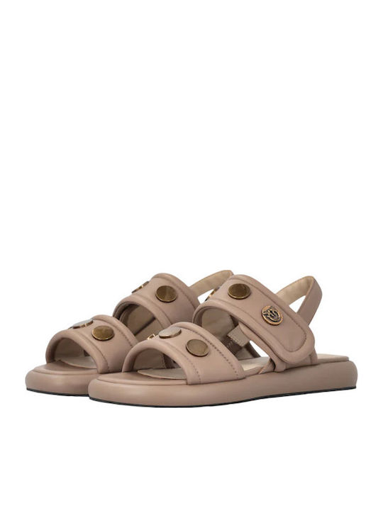 Leather Women's Sandals Brown