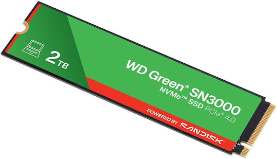 Western Digital Green SN3000 SSD 2TB M.2 Type with PCI Express 4.0 Connection WDS200T4G0E-00CPS0