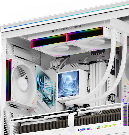 Thermalright Peerless Vision Υδρόψυξη AIO CPU με 2 Ανεμιστήρες 120mm και ARGB Φωτισμό Λευκή
