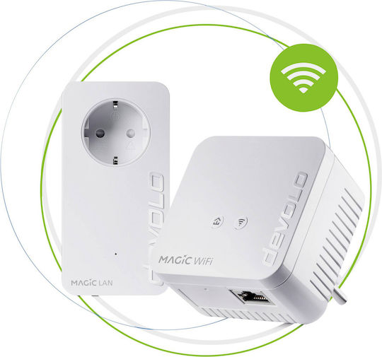 Devolo Magic 1 Powerline Dual Kit Wi‑Fi 4 and Ethernet Port