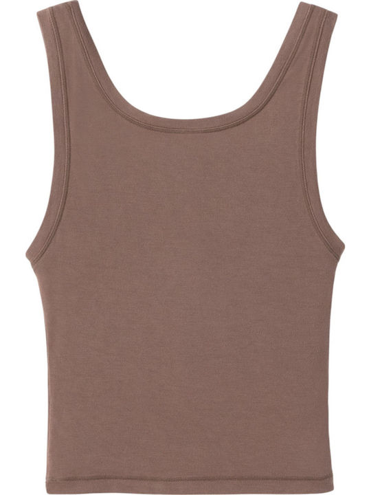 Adrianne Women's Summer Crop Top Sleeveless Purple