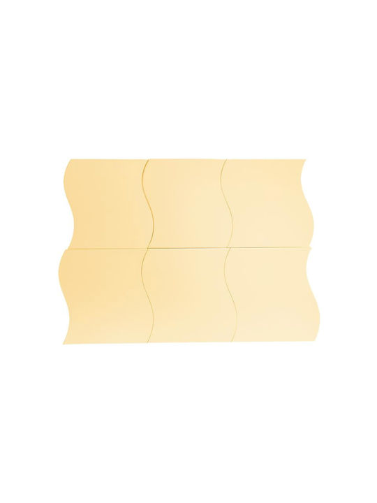 The Home Deco Factory HD4373 Curve Oglindă de Perete cu Auriu Ramă din 15x15cm 12buc