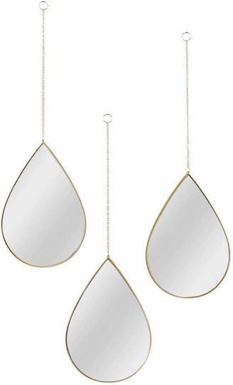 The Home Deco Factory HD0108 Καθρέπτης Ασύμμετρος Χρυσός 27x19cm 3τμχ The Home Deco Factory HD0108 Καθρέπτης Ασύμμετρος Χρυσός 27x19cm 3τμχ