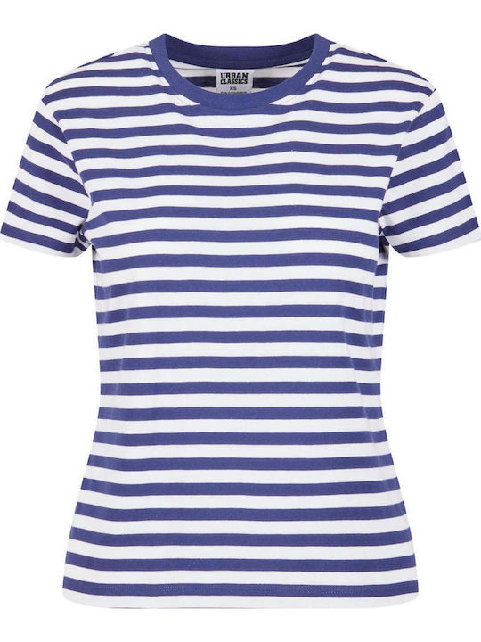 Women's T-shirt Striped Navy Blue