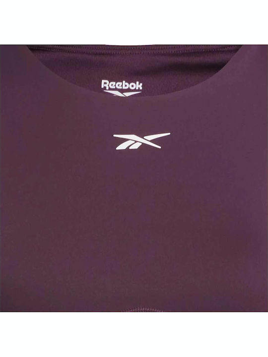 Damen Sport Crop Top Ärmellos Lila