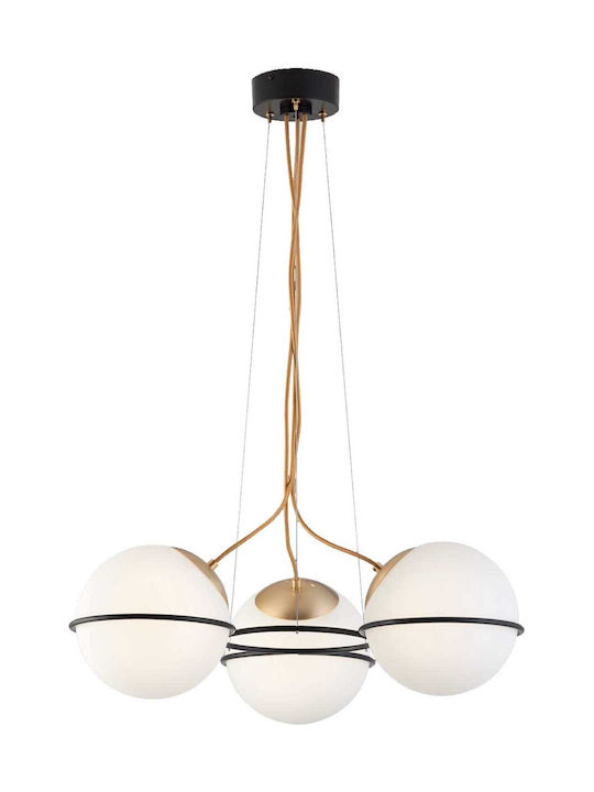 Viokef Ferero Pendant Light White with Socket E27 60x600cm