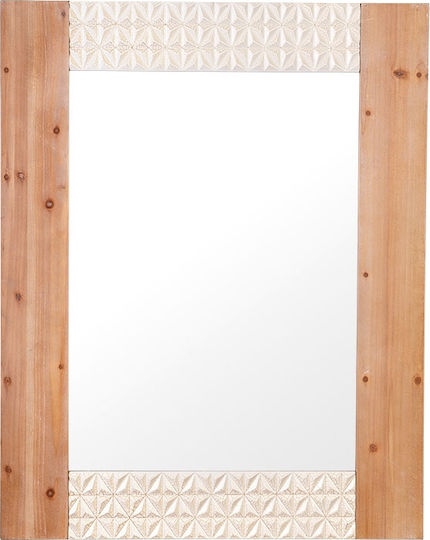 Fylliana 68002 Rechteckiger Brauner Wandspiegel 95x75cm Fylliana 68002 Rechteckiger Brauner Wandspiegel 95x75cm