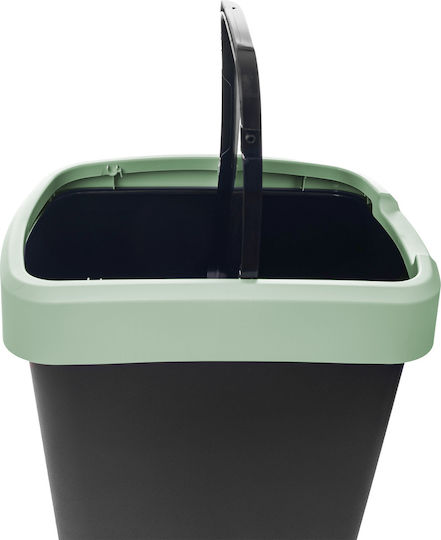Kadax Coș de Gunoi Plastic Negru 25l