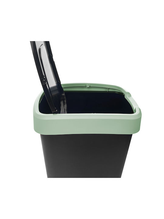 Kadax Coș de Gunoi Plastic Negru 25l