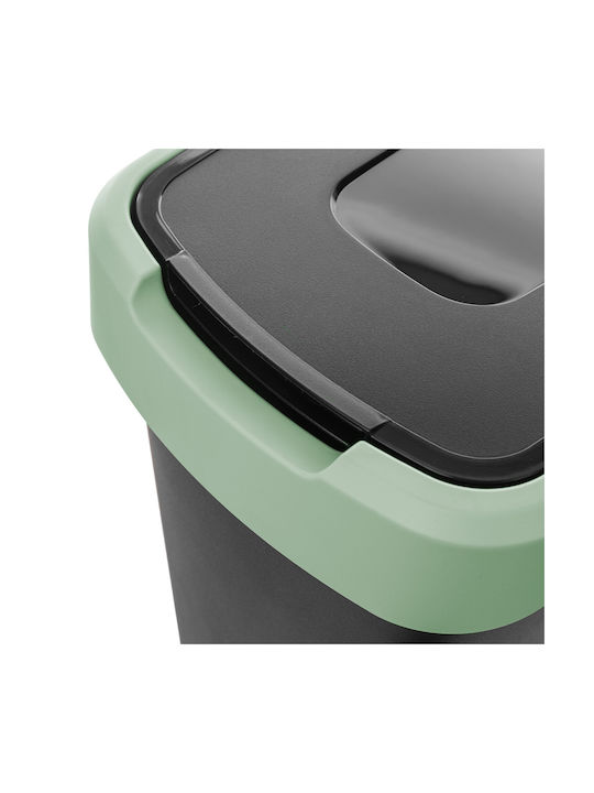 Kadax Coș de Gunoi Plastic Negru 25l