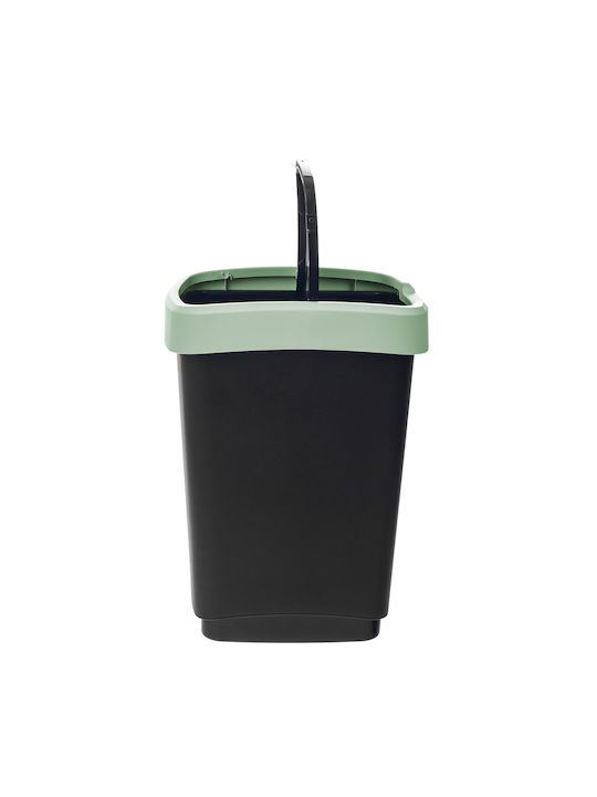 Kadax Coș de Gunoi Plastic Negru 25l