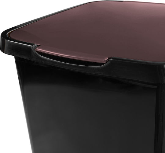 Kadax Kadax Kunststoff Mülleimer mit Pedal Braune 45l