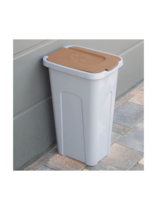 Kadax Plastic Waste Bin Gray 30lt
