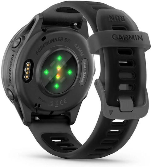 Garmin Forerunner 570 Aluminum 42mm Waterproof Smartwatch with Heart Rate Monitor (Slate Gray Aluminum with Translucent Black/Black Band)