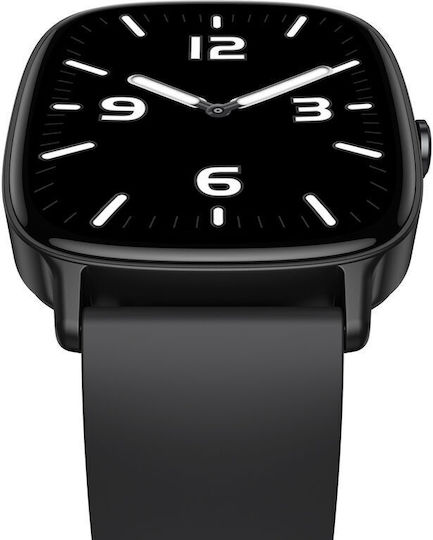Ksix Pulse Smartwatch with Heart Rate Monitor (Black)