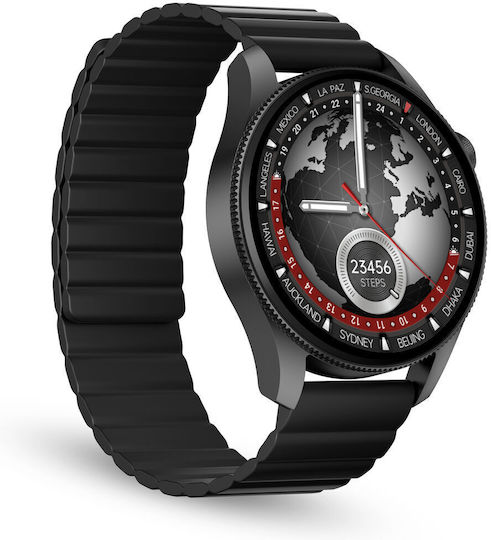 Ksix Horizon 46mm Smartwatch With Heart Rate Monitor Black