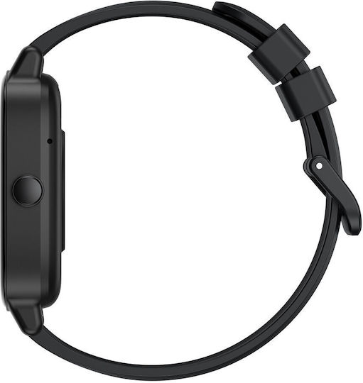 Ksix Pulse Smartwatch with Heart Rate Monitor (Black)