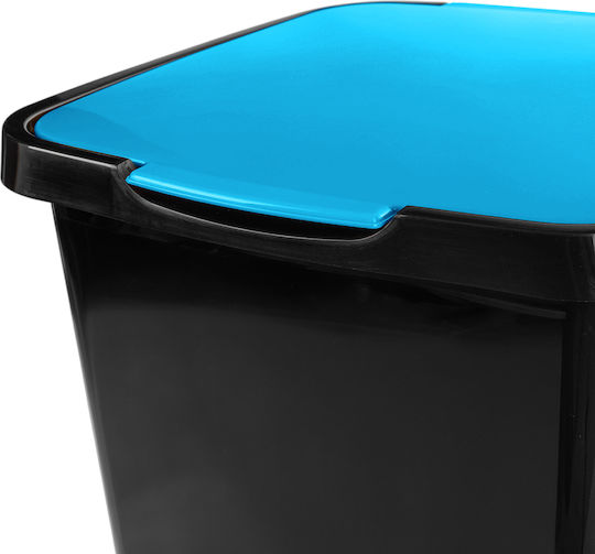 Kadax Coș de Gunoi Plastic cu Pedală Albastru 45l