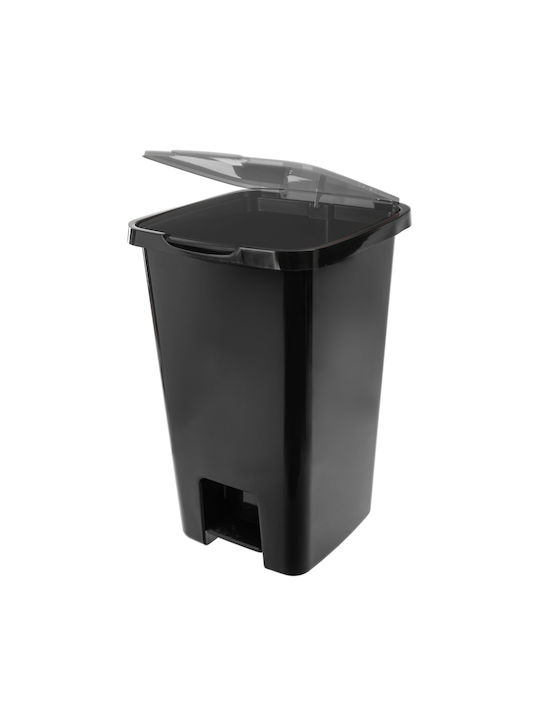 Kadax Kadax Kunststoff Mülleimer mit Pedal Schwarze 45lt