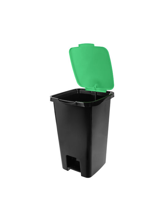 Kadax Kadax Kunststoff Mülleimer mit Pedal Grüner 45lt