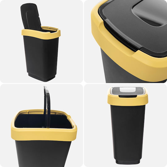 Kadax Plastic Black Waste Bin 25lt
