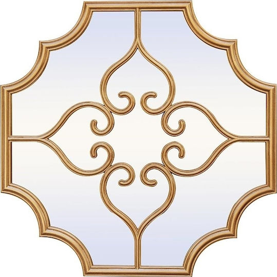 Inart 3-95-297-0038 Καθρέπτης Χρυσός 80x80cm Inart 3-95-297-0038 Καθρέπτης Χρυσός 80x80cm