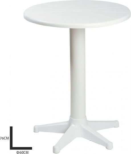 Table Free Standing 60x60x76cm White Table Free Standing 60x60x76cm White