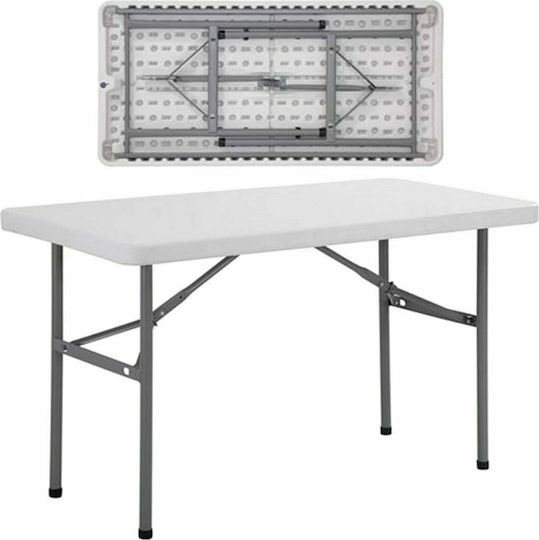 Table Catering Blow Foldable 122x60x74cm White Table Catering Blow Foldable 122x60x74cm White