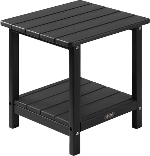 Τραπέζι Καθιστικού Πικ-Νικ 45x45 Black Τραπέζι Καθιστικού Πικ-Νικ 45x45 Black
