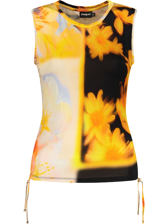 Women's Summer Sleeveless Floral Multicolour Blouse