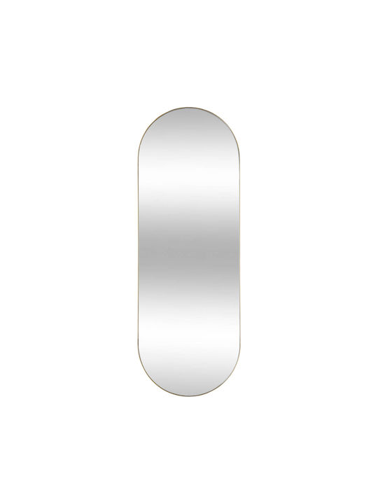 A-s Selena Wall Mirror Full Length Oval with Gold Metallic Frame 112x40cm 1pcs