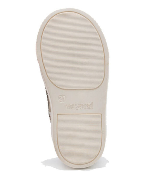Leather Kids Loafers & Moccasins with Hoop & Loop Closure Beige