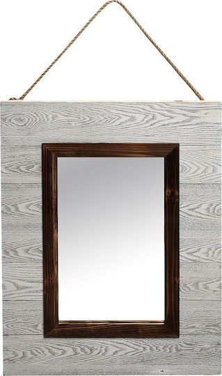 Espiel XOB105 Καθρέπτης Ορθογώνιος Γκρι 82x62cm